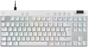Logitech G Pro X TKL GALVATRON RGB LIGHTSYNC COLOR Blanco