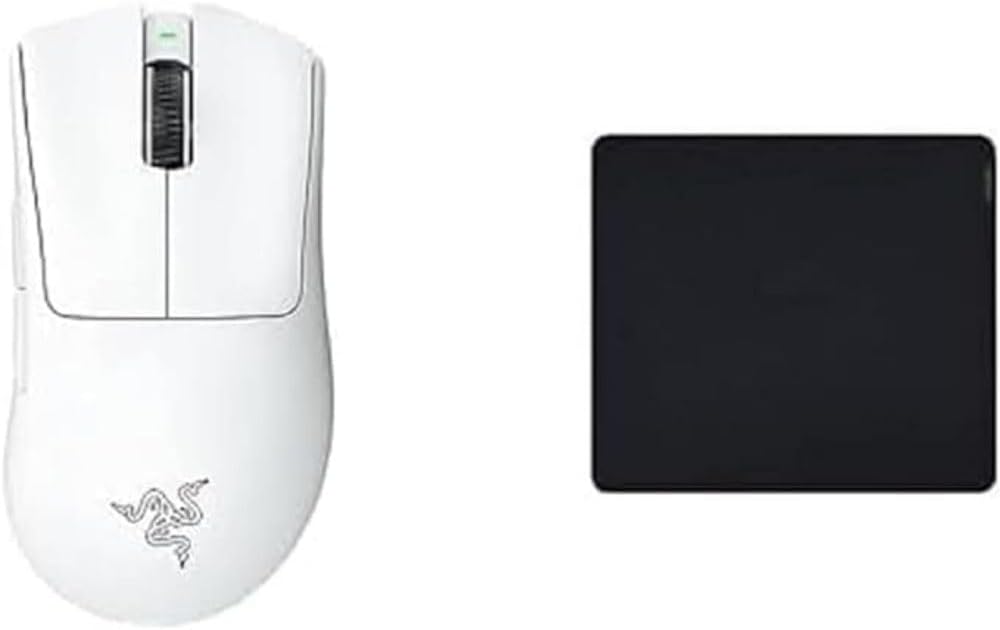 Razer DeathAdder V3 Pro - Blanco + Gigantus V2 Grande