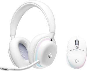 Logitech G G735 Auriculares Inalámbricos RGB Personalizable & G705 Ratón Inalámbrico Iluminación RGB Personalizable