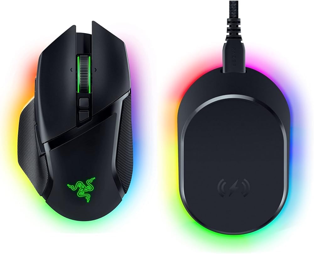 Razer Cobra Pro Ratón Gaming RGB y base de carga iluminación RGB color Negro