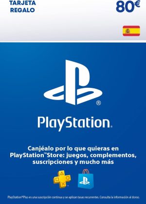 80€ PlayStation Store Tarjeta Regalo Cuenta española Código por correo
