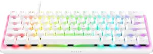 Razer Huntsman V3 Pro Mini - Teclado óptico analógico 60%, color blanco