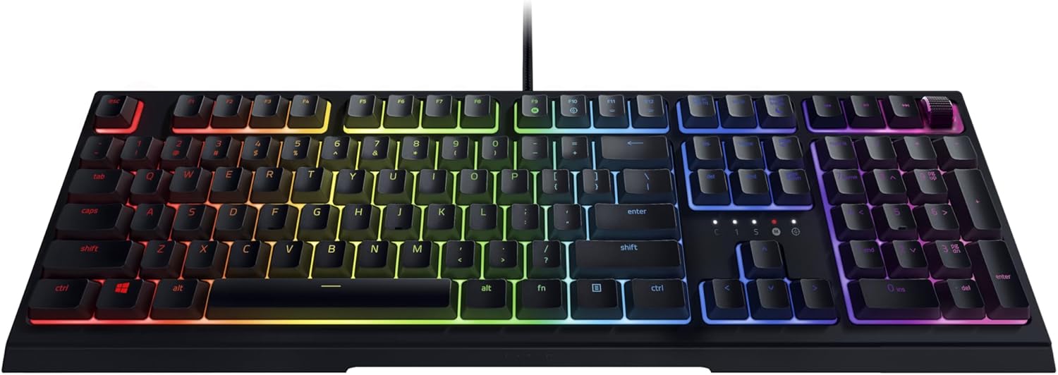 Teclado Razer Ornata V2 de membrana mecánica con Iluminación Razer Chroma RGB, Switch Mecánico Color Negro