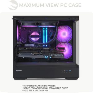 PC Sedatech Refrigeración líquida avanzada visión completa • AMD Ryzen 5 7600X3D • RX 9070 XT • DDR5 de 32 GB • SSD M.2 de 2 TB • Windows 11