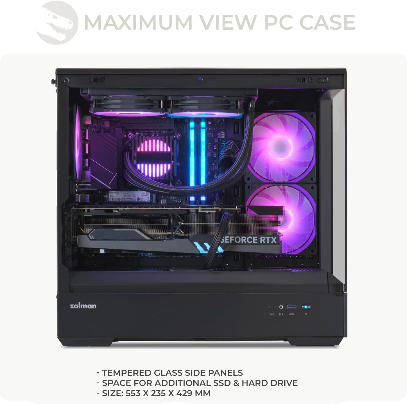 PC Sedatech Refrigeración líquida avanzada visión completa • AMD Ryzen 5 7600X3D • RX 9070 XT • DDR5 de 32 GB • SSD M.2 de 2 TB • Windows 11