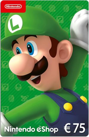 Nintendo eShop Tarjeta de regalo 75€ Código de descarga Europa Nintendo switch