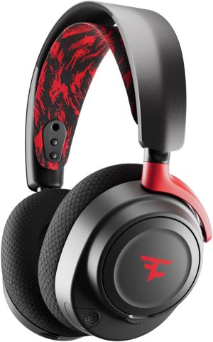 SteelSeries Arctis Nova 7 edición Faze Clan Auriculares Gaming y Bluetoothmultiplataforma PC, PS, Mac, móvil, Nintendo switch