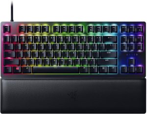 Razer Huntsman V2 Tenkeyless reposa-palmas teclas Doubleshot PBT color Negro
