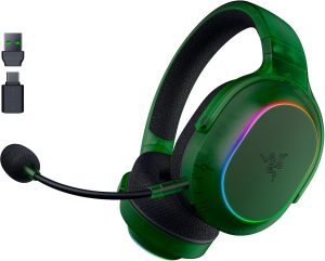 Razer Barracuda X Phantom Green Editon - Auriculares inalámbricos multiplataforma HyperSpeed inalámbrico Dual y Bluetooth) Phantom Green