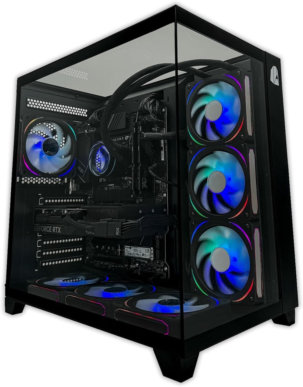 PC Nitro Extreme Gold Plus (AMD Ryzen 7 7700X 8/16 5.4GHz, RTX 5060 Ti 16GB, RAM 32GB, M.2 2TB, Windows 11, iluminación RGB, wifi)