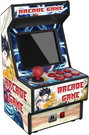 Consola Retro Portatil 156 Juegos, Máquina Recreativa Pantalla de 2.8" yconexion a TV, Mini acrade Machine diseño Retro