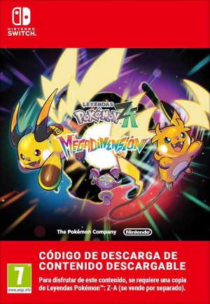Leyendas Pokémon: Z-A – Contenido descargable «Megadimensión» Standard | Nintendo Switch - Código de descargaLeyendas Pokémon: Z-A – Contenido descargable «Megadimensión» Standard | Nintendo Switch - Código de descarga