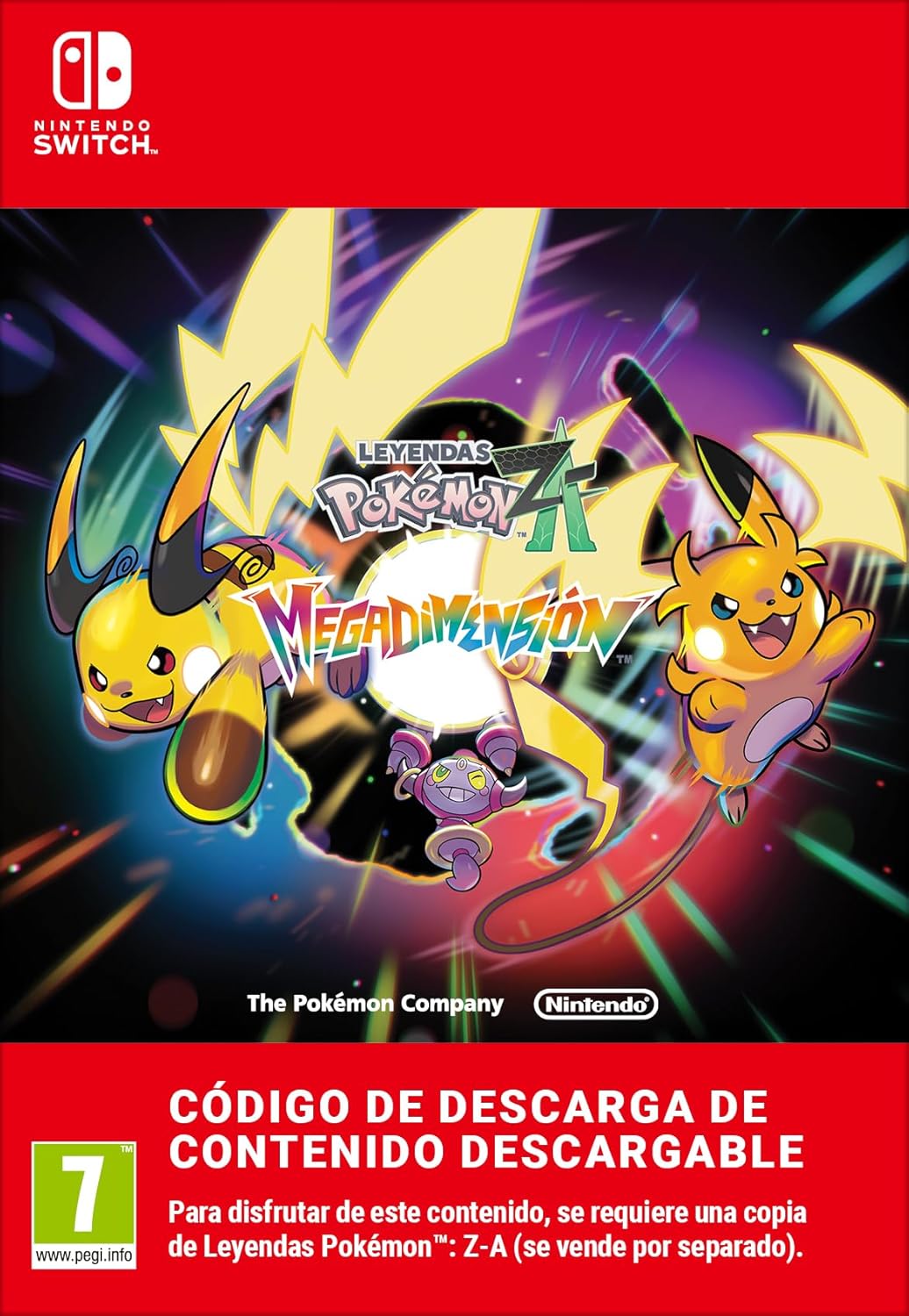 Leyendas Pokémon: Z-A – Contenido descargable «Megadimensión» Standard | Nintendo Switch - Código de descargaLeyendas Pokémon: Z-A – Contenido descargable «Megadimensión» Standard | Nintendo Switch - Código de descarga