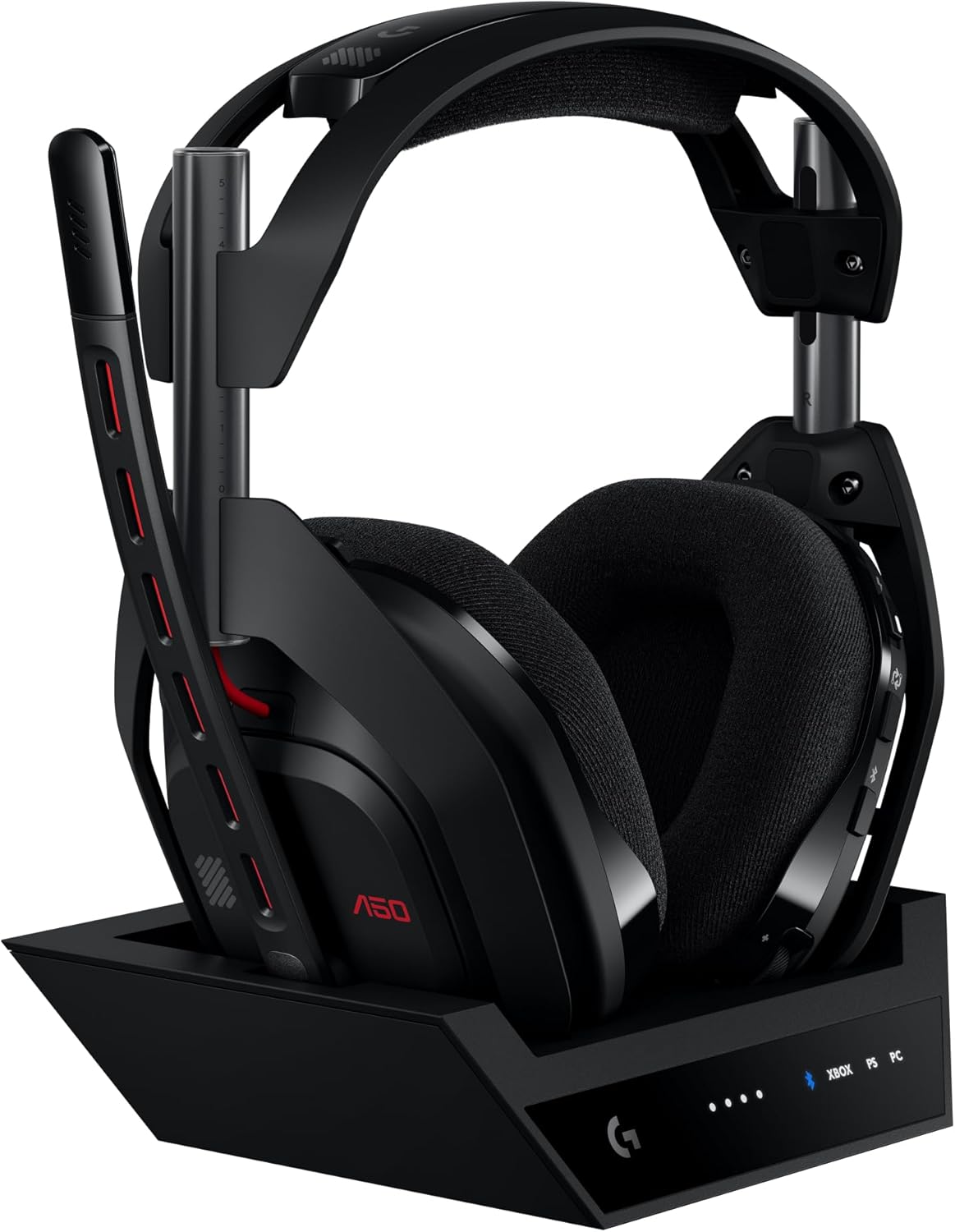 Logitech G Astro A50 Lightspeed Auriculares inalámbricos + Base 5.ª GenPro-G Graphene USB-C, Xbox, PS5, PC, Nintendo Switch, Switch 2, Bluetooth color Negro