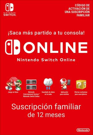 Switch Online Suscripción Familiar de 12 MesesSwitch Online Suscripción Familiar de 12 Meses