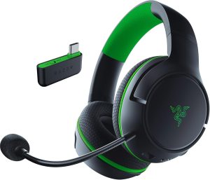 Razer Kaira HyperSpeed - Auriculares Inalámbricos multiplataforma para Xbox Transductores Triforce de 50 mm( Micrófono cardioide HyperClear) Negro