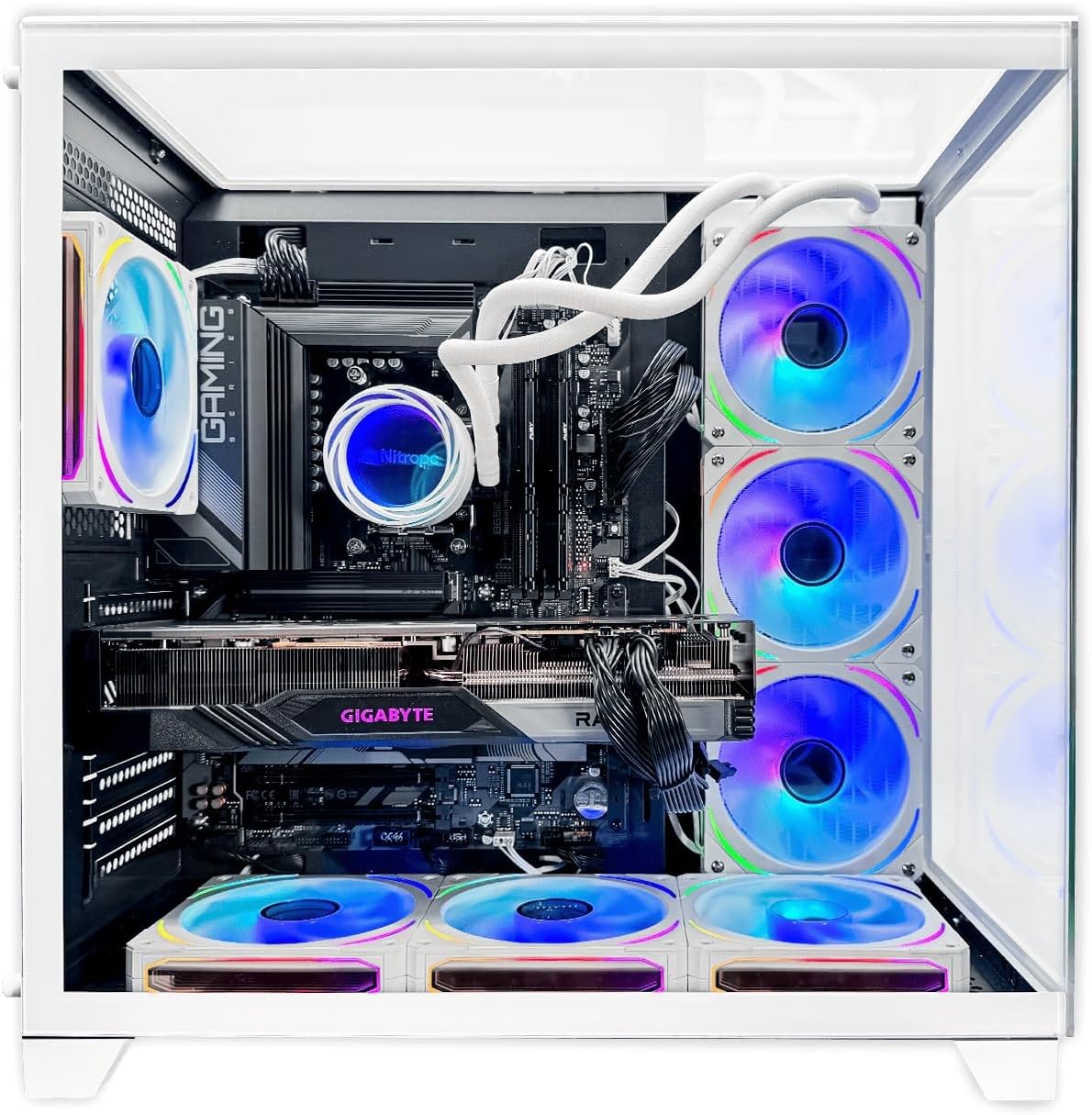 PC Extreme Gold Plus(AMD Ryzen 7 7700X 8/16 5.4 GHz RTX 5060 Ti 16 GB RAM 32 GB M.2 2 TB Windows 11 iluminación RGB wifi blanco