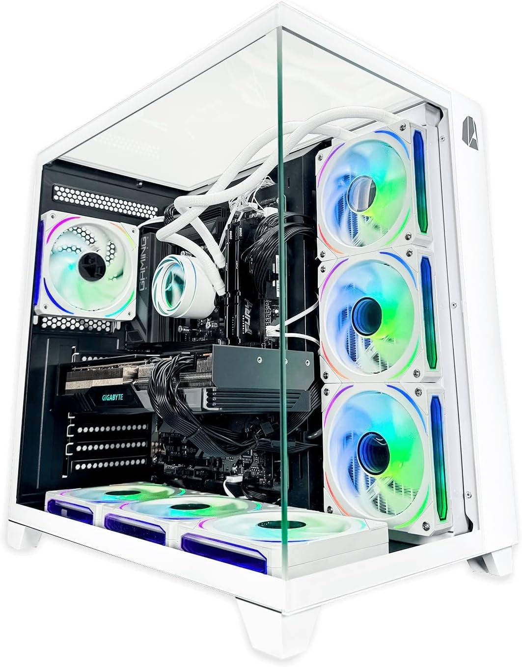 NitroPC Extreme Bronze Plus (AMD Ryzen 7 5800X 8/16 4.7 GHz, RTX 4060 8 GB, RAM 32 GB, M.2 2 TB, Windows 11, iluminación RGB, wifi) (blanco)