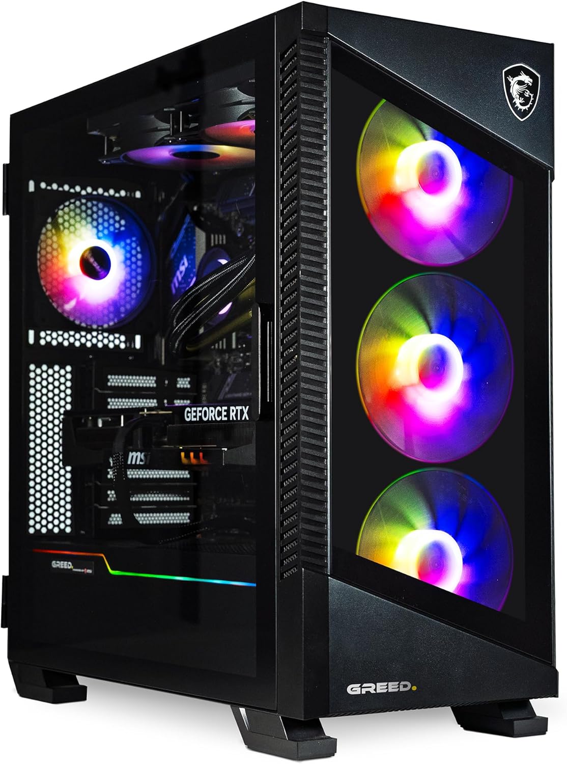 PCIntel Core i9-12900KF + Nvidia Geforce RTX 5080 16 GB - Ordenador RGB rápido + 4K y trazado de rayos - 5,2 GHz - 32 GB de RAM DDR5 - SSD de 2 TB - WLAN + Windows 11