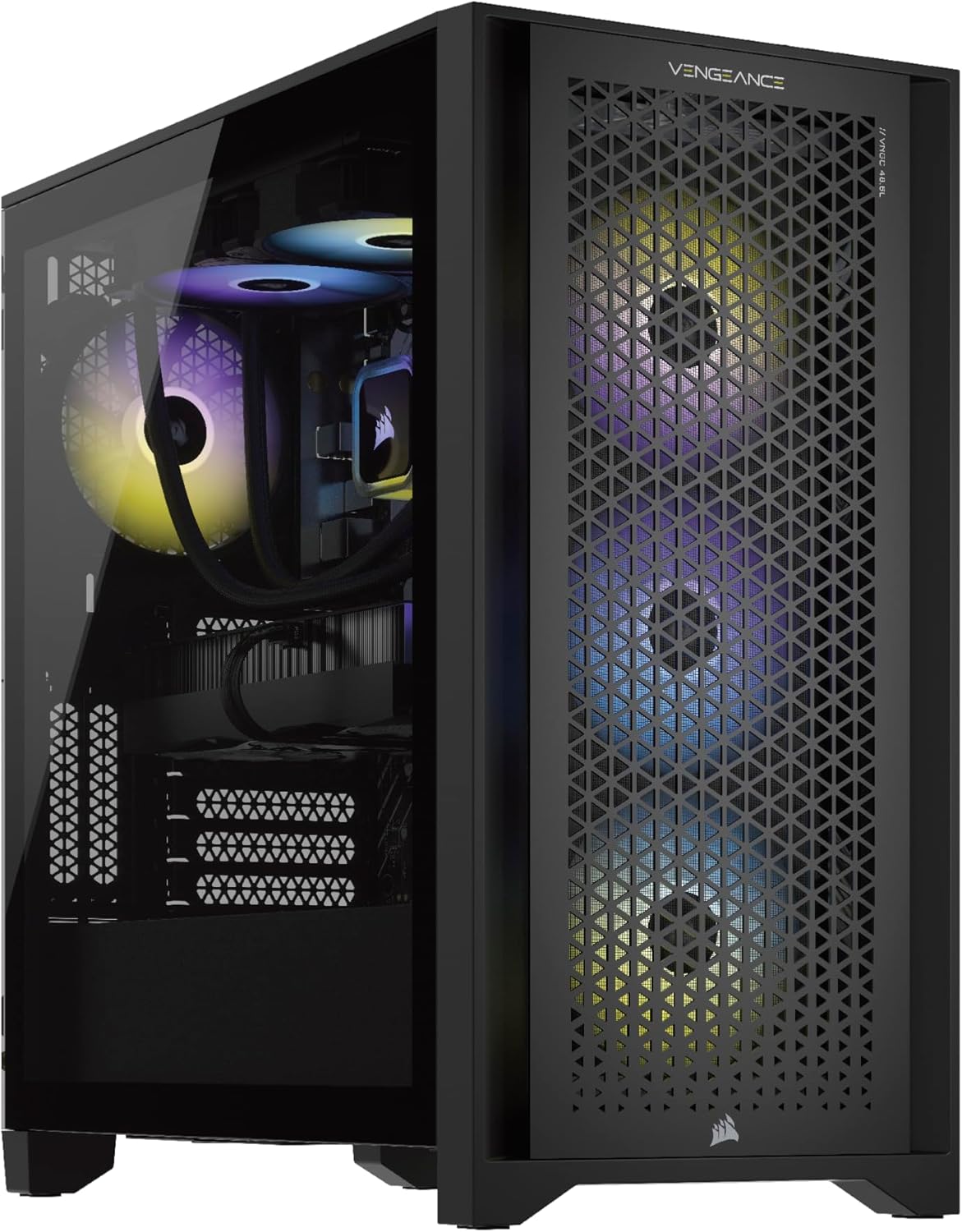 PC Corsair Vengeance serie A7400 - CPU AMD Ryzen 7 9700X con refrigeración líquida - GPU NVIDIA GeForce RTX 4070 Super - Memoria DDR5 RGB Vengeance de 32 GB - SSD M.2 de 1 TB