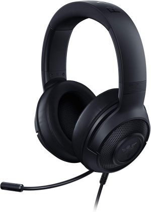 Razer Kraken X USB Auriculares con sonido envolvente digital (micrófono cardioide plegable) Negro