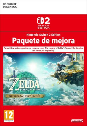 The Legend of Zelda Tears of the Kingdom Paquete de mejora a la versión Nintendo Switch 2 edición standard Código de descarga