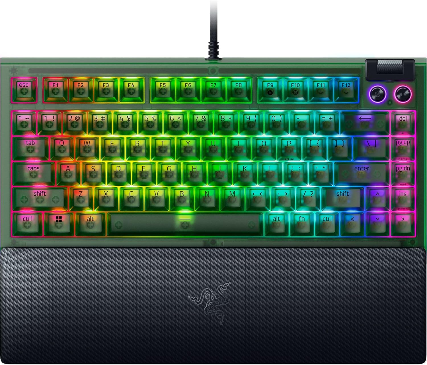 Razer BlackWidow V4 75% Teclado mecánico edición Phantom Green
