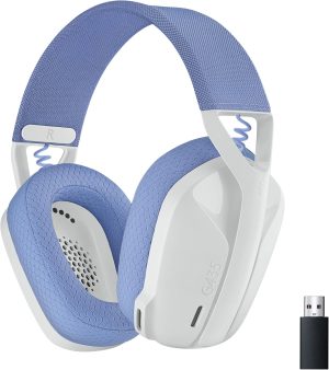 Logitech G G435 Auriculares Inalámbricos LIGHTSPEED micrófono Integrado Compatibles con Dolby Atmos, Bluetooth, PC, PS4, PS5, Móvil, Nintendo Switch COLOR Blanco