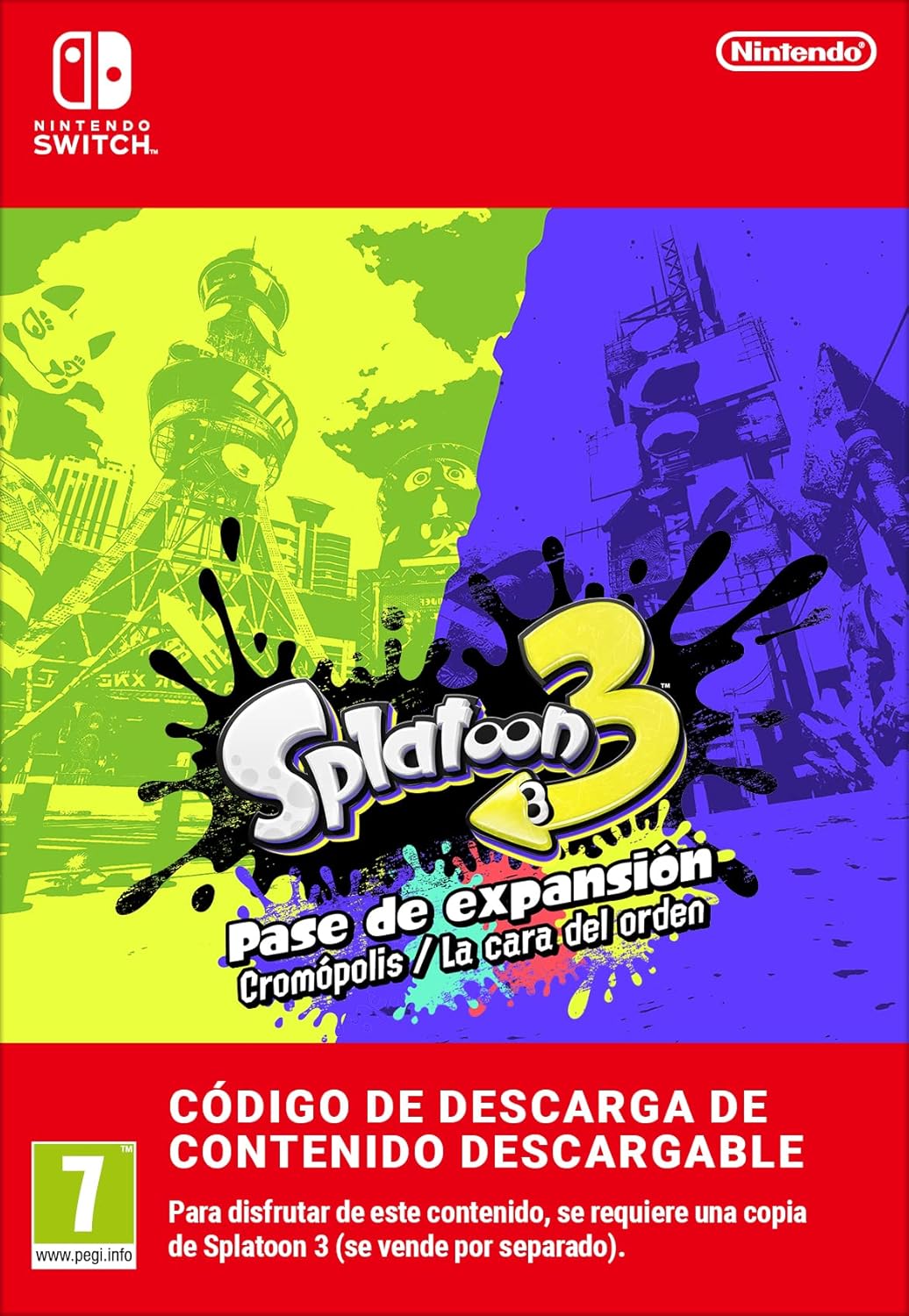 Splatoon 3 Pase de expansión Nintendo Switch Código de descarga