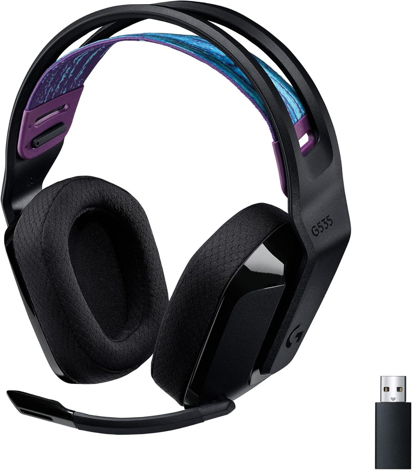 Logitech G535 LIGHTSPEED inalámbricos recargables por USB PC, PS4, PS5 COLOR Negro