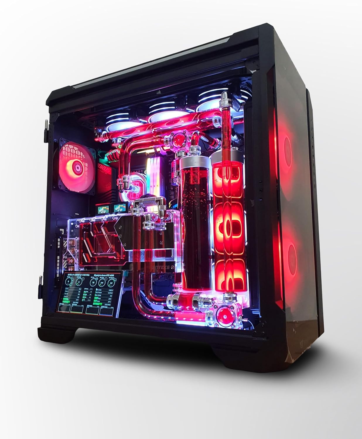 PC VIXIA gama alta, personalizada y refrigerada por agua, Intel Core i7 14700K a 5,6 GHz, GeForce RTX 4080 Super DDR6X de 16 GB, DDR5 de 64 GB a 6000 MHz, PCIe4.0 M.2 NVME de 2 TB, refrigeración dual
